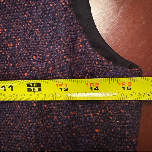 Theory Franita Varro Geranium Multi Color Tweed Dress Sz 2 - Picture 9 of 13
